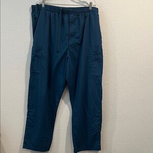 Mens Landau drawstring Teal Blue Scrub Pants XXL.